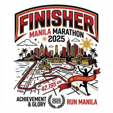 Marathon finisher design